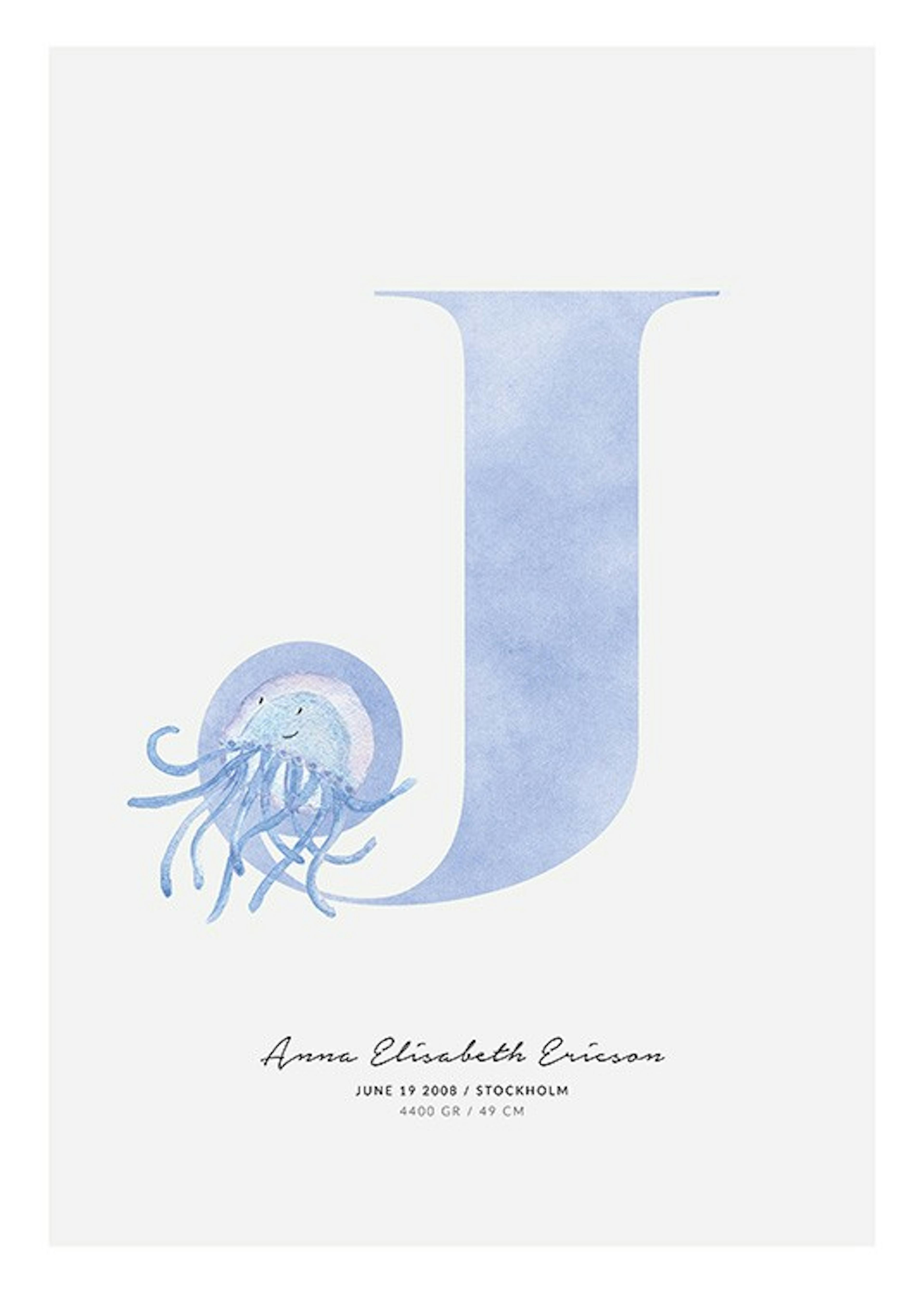 Kids Letter J Personal Poster 0