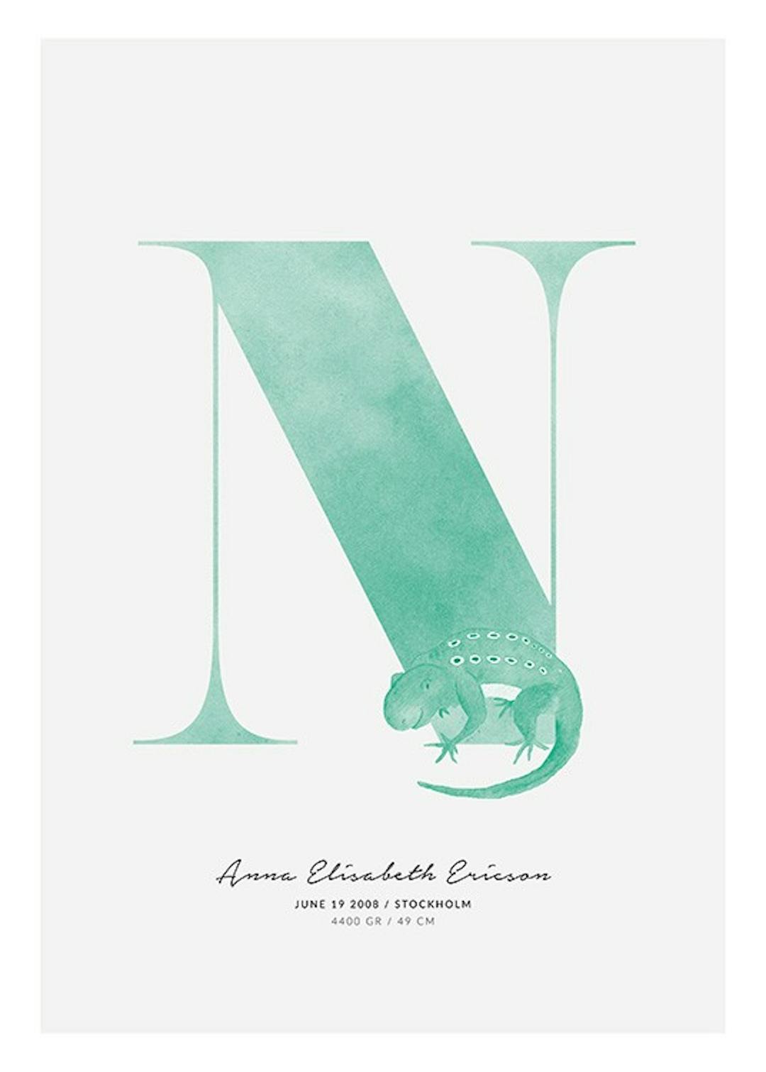 Letterkunst. Posters met letters van het alfabet | Desenio.nl