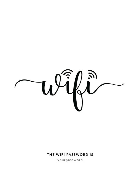 WiFi Personal Juliste (30x40 cm)  Persoonalliset julisteet