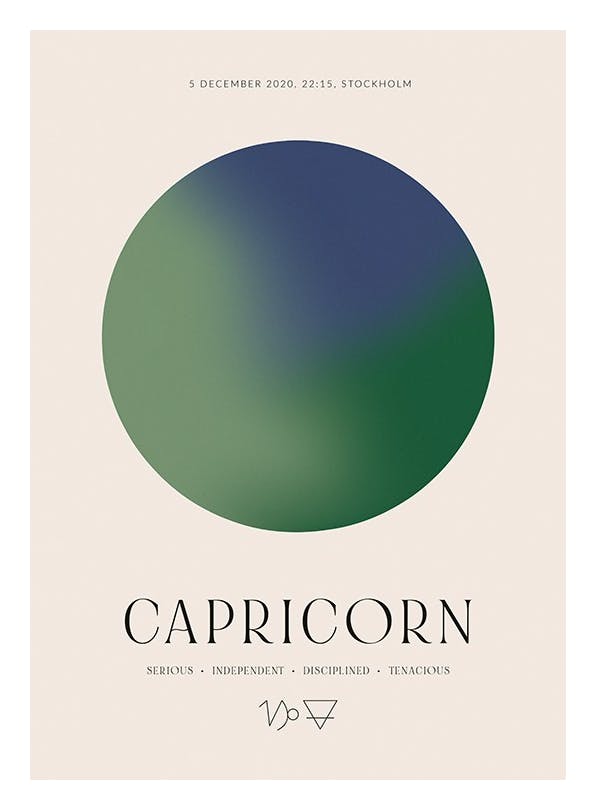 Aura Energy Capricorn Personal Affiche (30x40 cm) - Affiches personnalisées