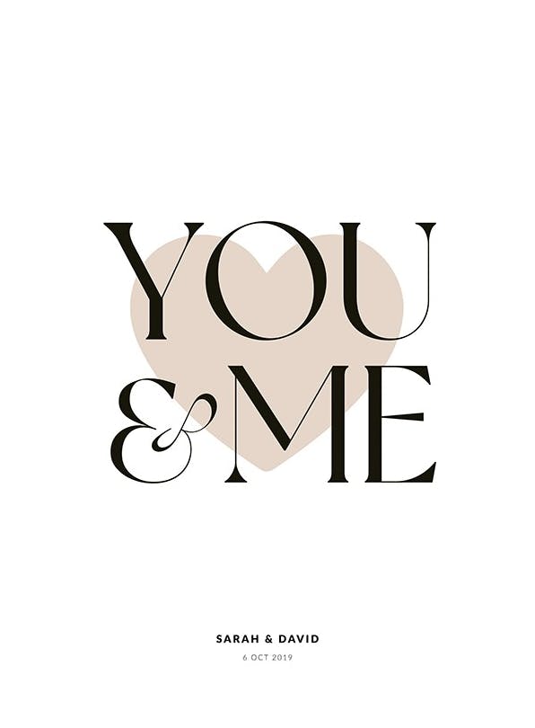 We Together Personal Plakat (50x70 cm)- Plakaty personalizowane