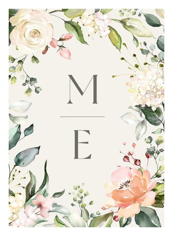 Prints - Initials Personal Poster (50x70 cm) - Personalised prints