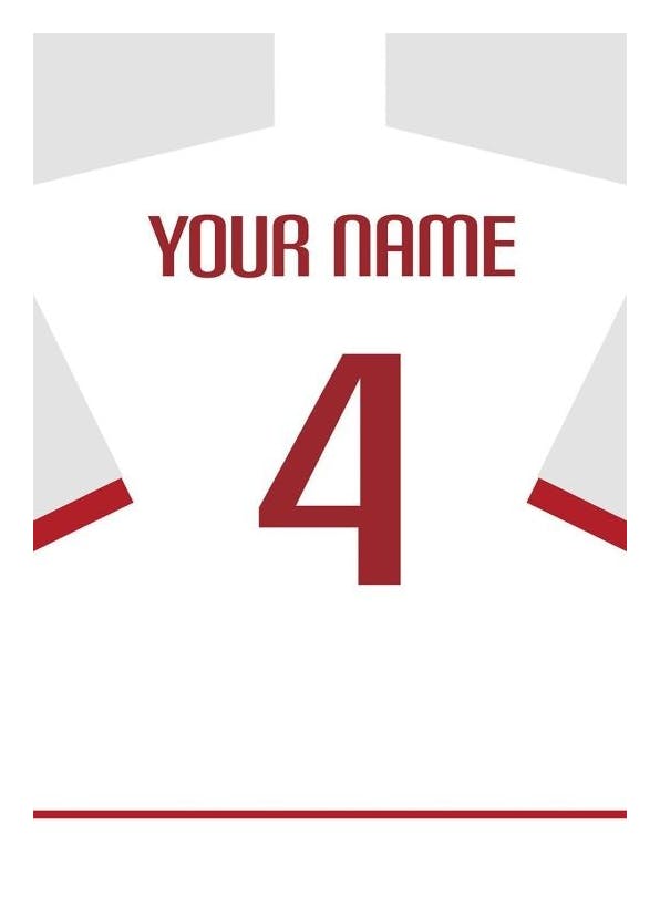 Prints - Football Shirt No9 Poster (30x40 cm) - Personalised prints