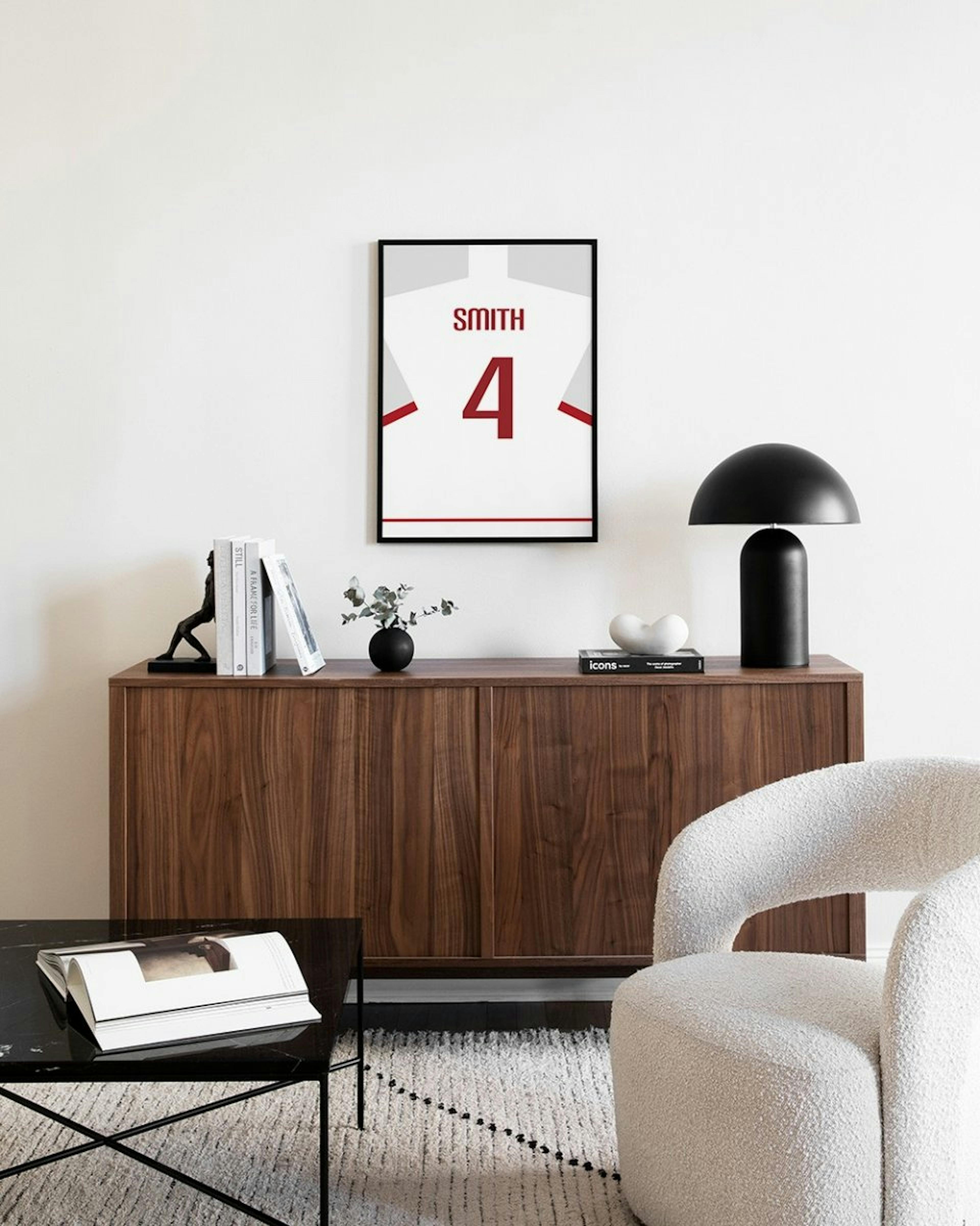 Football Shirt No9 Poster