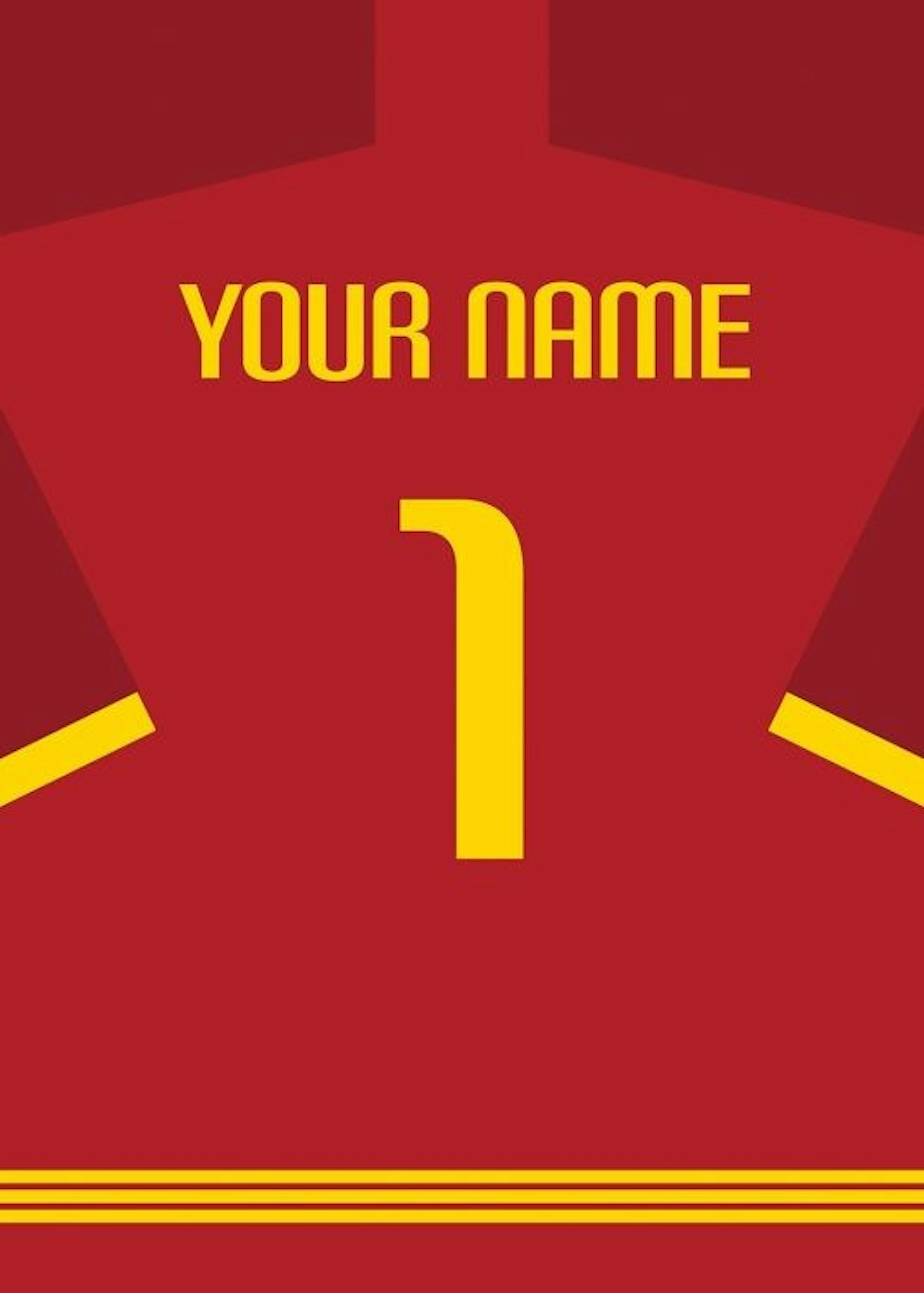 Football Shirt No10 Poster