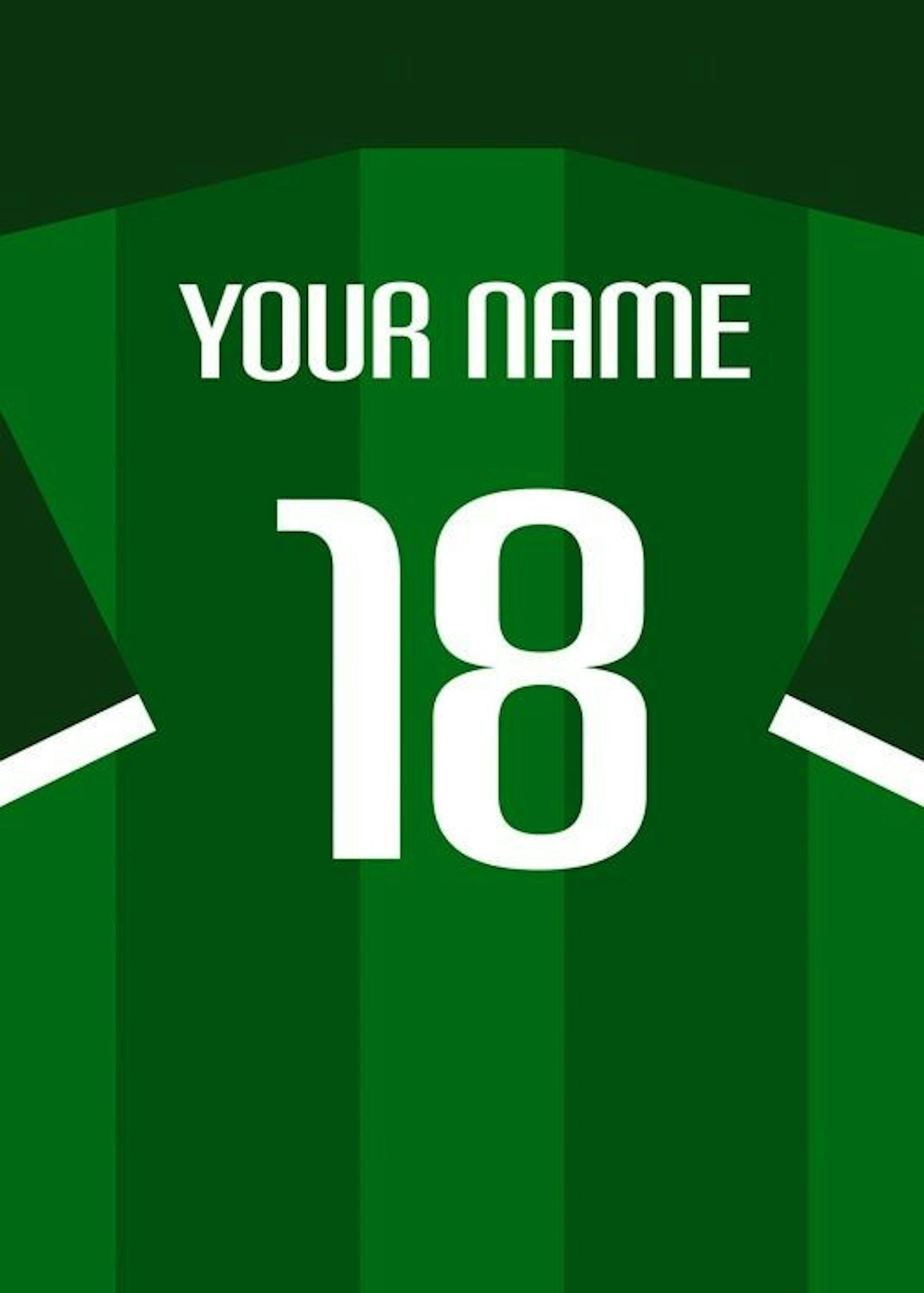 Football Shirt No11 Plagát