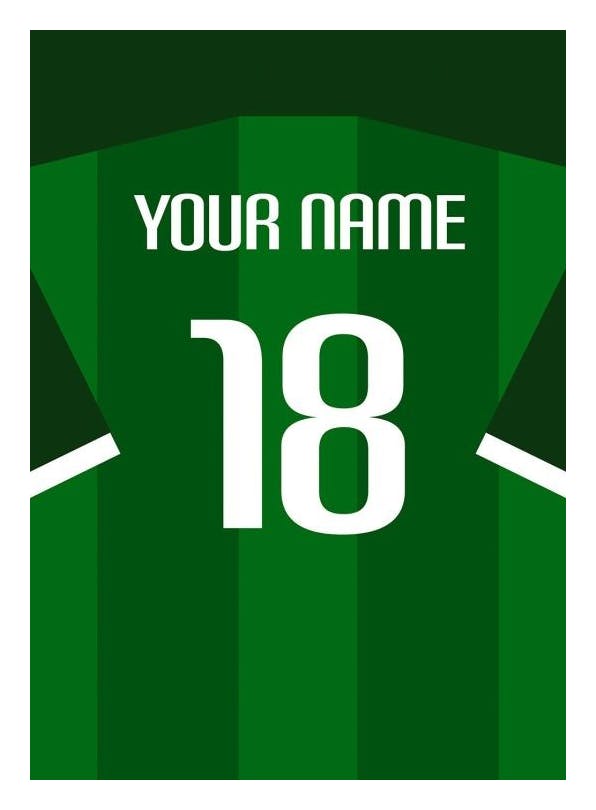 Prints - Football Shirt No11 Poster (30x40 cm) - Personalised prints
