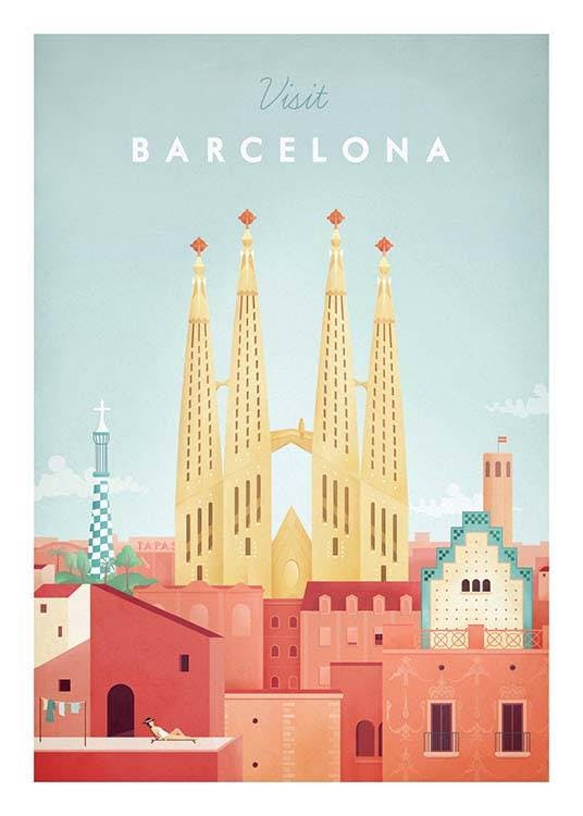 Henry Rivers - Barcelona Travel Plakát 0