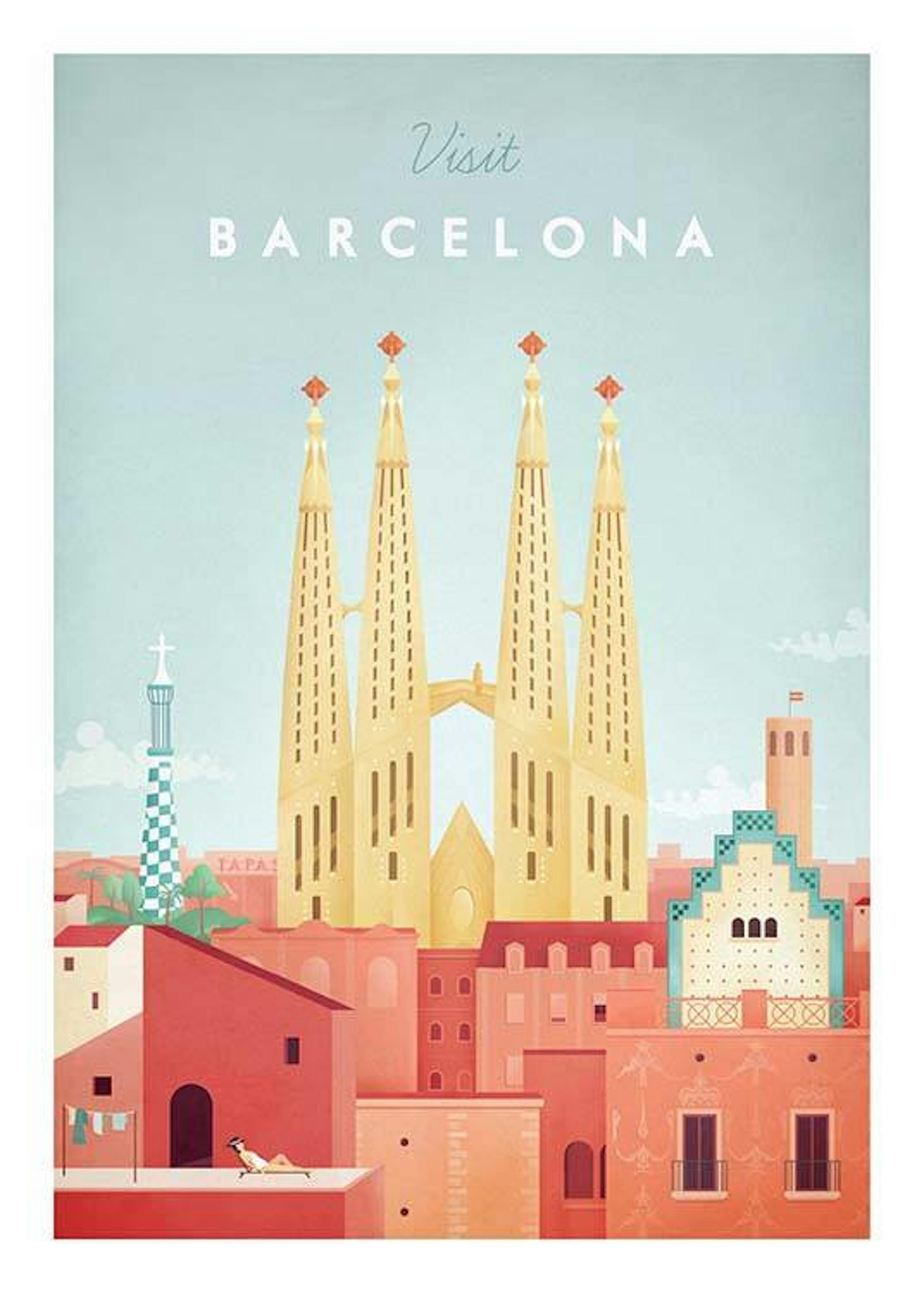 Henry Rivers - Barcelona Travel Plakat 0