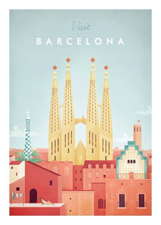 Barcelona Travel Poster 0