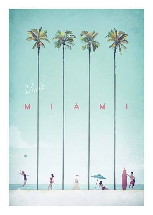 Henry Rivers - Miami Travel Affiche 0