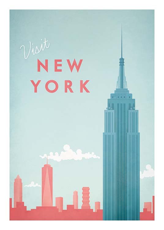 Henry Rivers - New York Travel Poster