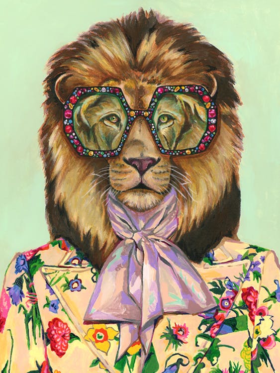 Heather Perry - Artsy Lion Plakát 0