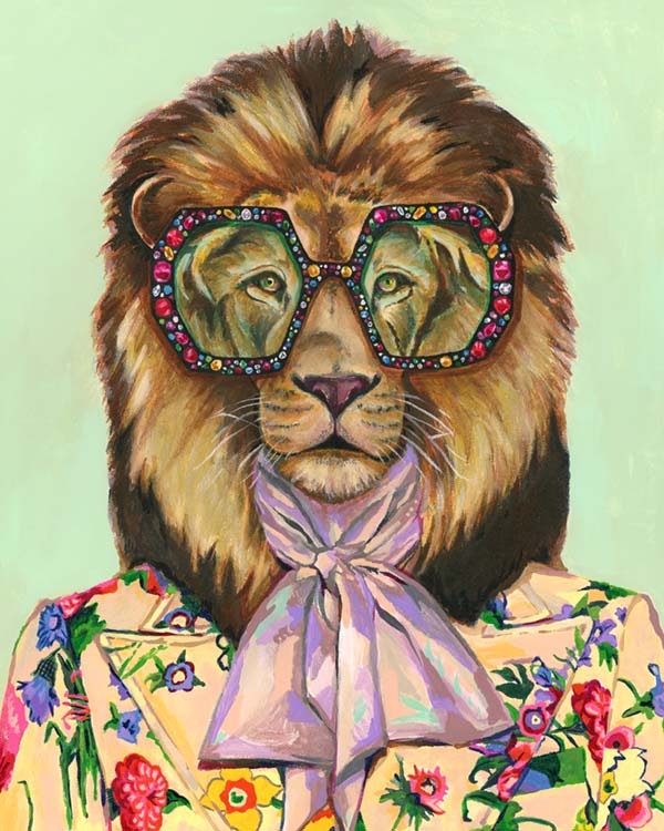 Artsy Lion Poster 0