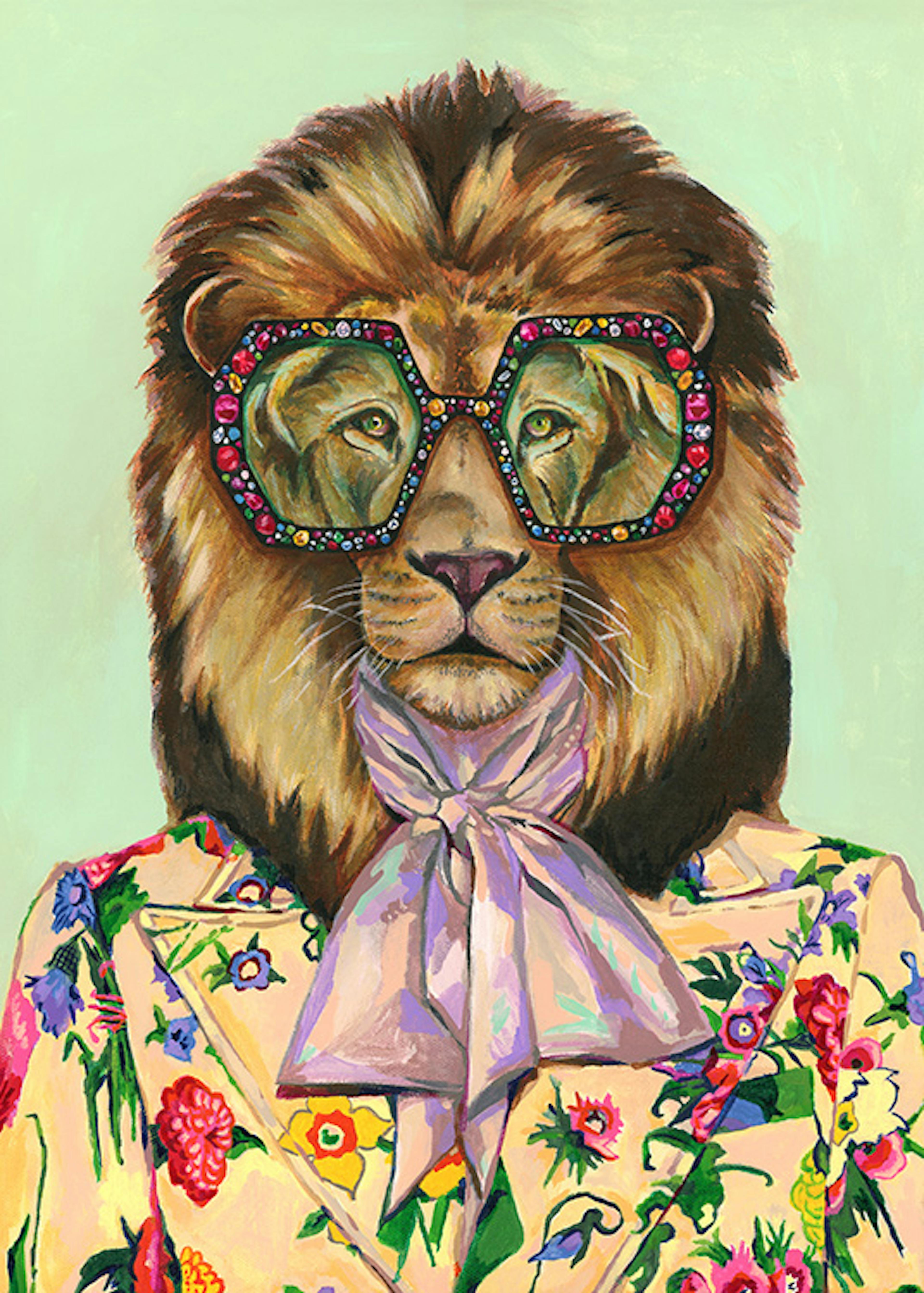 Heather Perry - Artsy Lion Print
