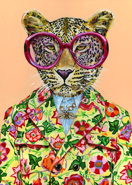 Heather Perry – Artsy Leopard Poster 0