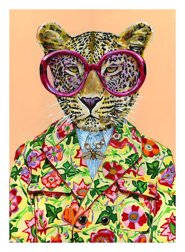 Heather Perry - Artsy Leopard Plakat (50x70 cm)