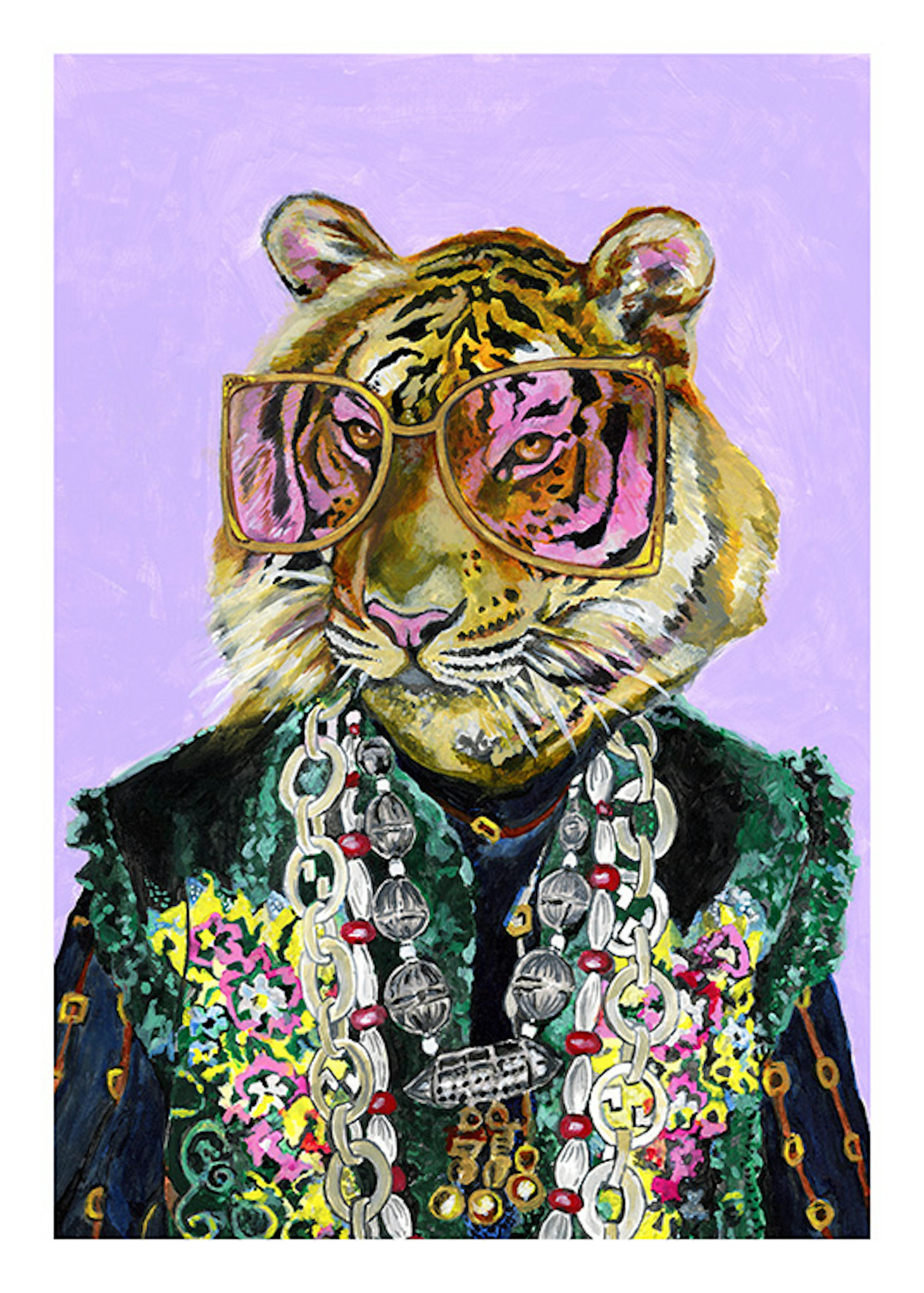 Heather Perry - Artsy Bengal Tiger 포스터 0