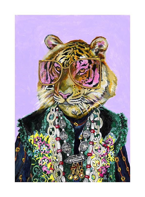 Heather Perry - Artsy Bengal Tiger Poster (30x40 cm)
