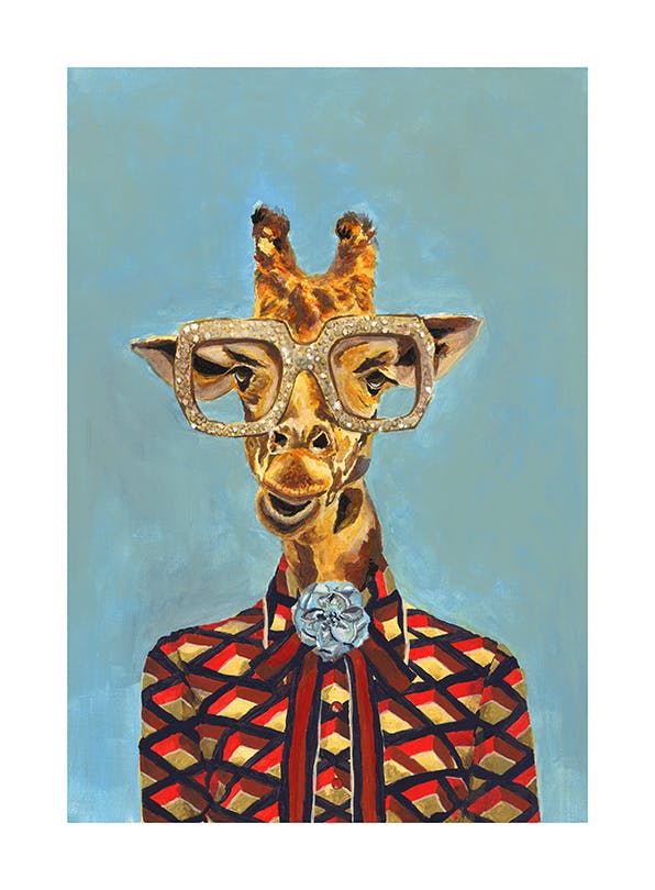 Heather Perry - Artsy Giraffe Poster (30x40 cm)