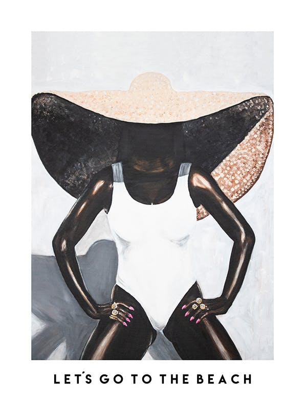 Sofia Larsson - Let's Go to the Beach Poster (50x70 cm)- Sofia Larsson