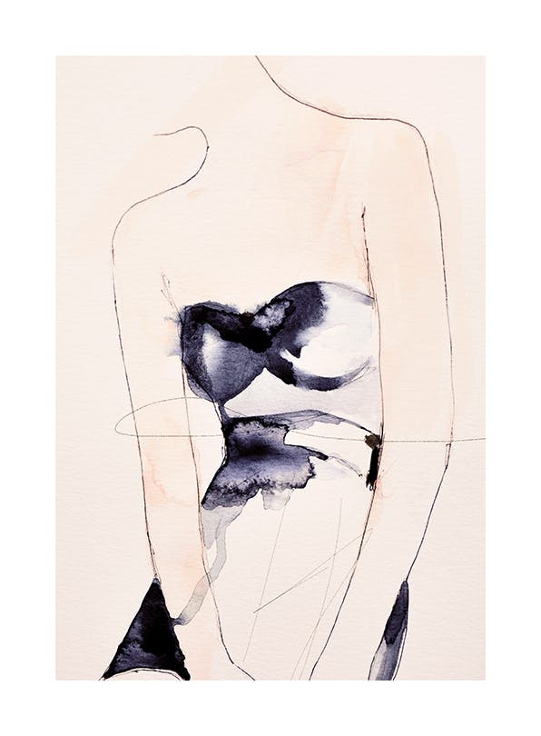 Leigh Viner - Female Figure Poster (30x40 cm)