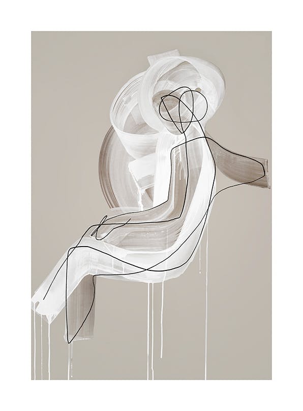 Peytil - Cappuccino Print (70x100 cm)