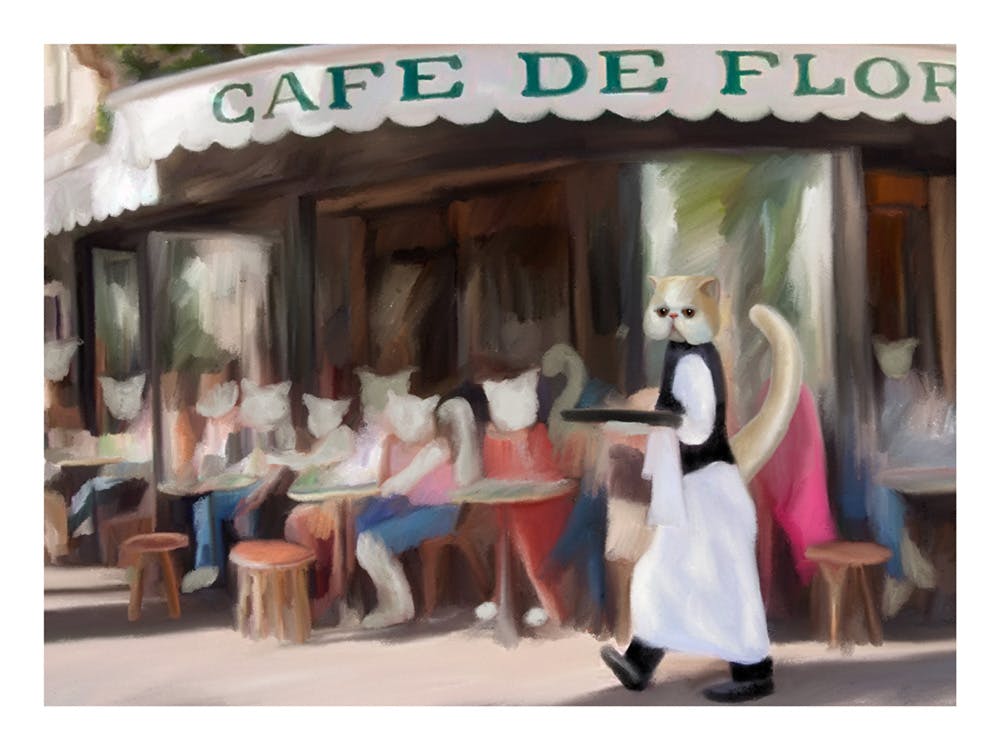 Estelle Graf - Café de Flore Poster 0