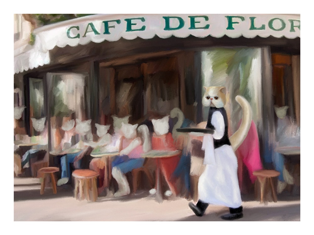 Estelle Graf – Café de Flore Plakat 0