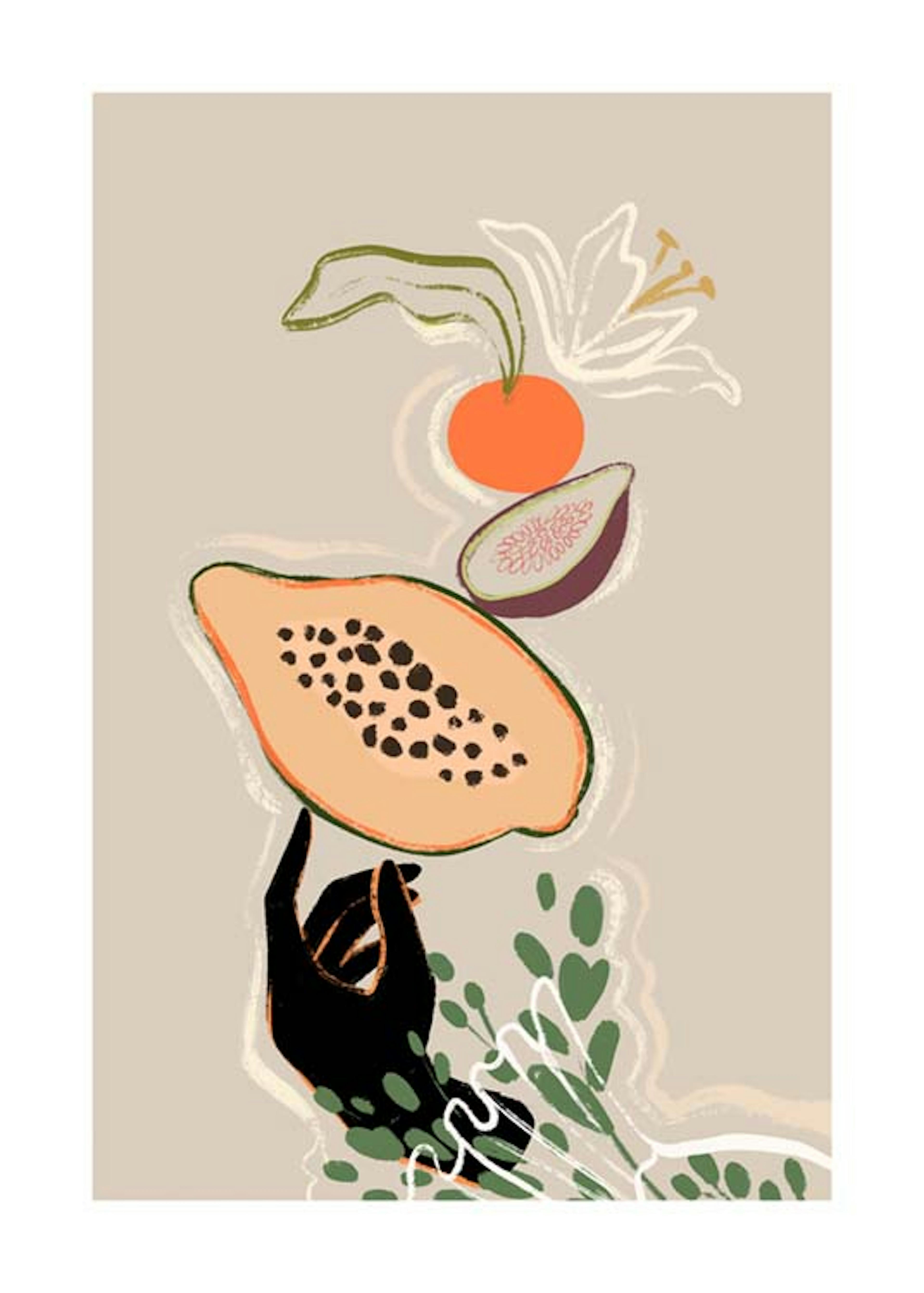 Arty Guava - Lay Hoon - Balancing Fruits Print 0