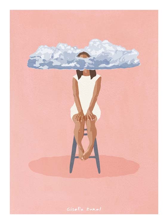 Giselle Dekel - Pink Meditation Plakat 0
