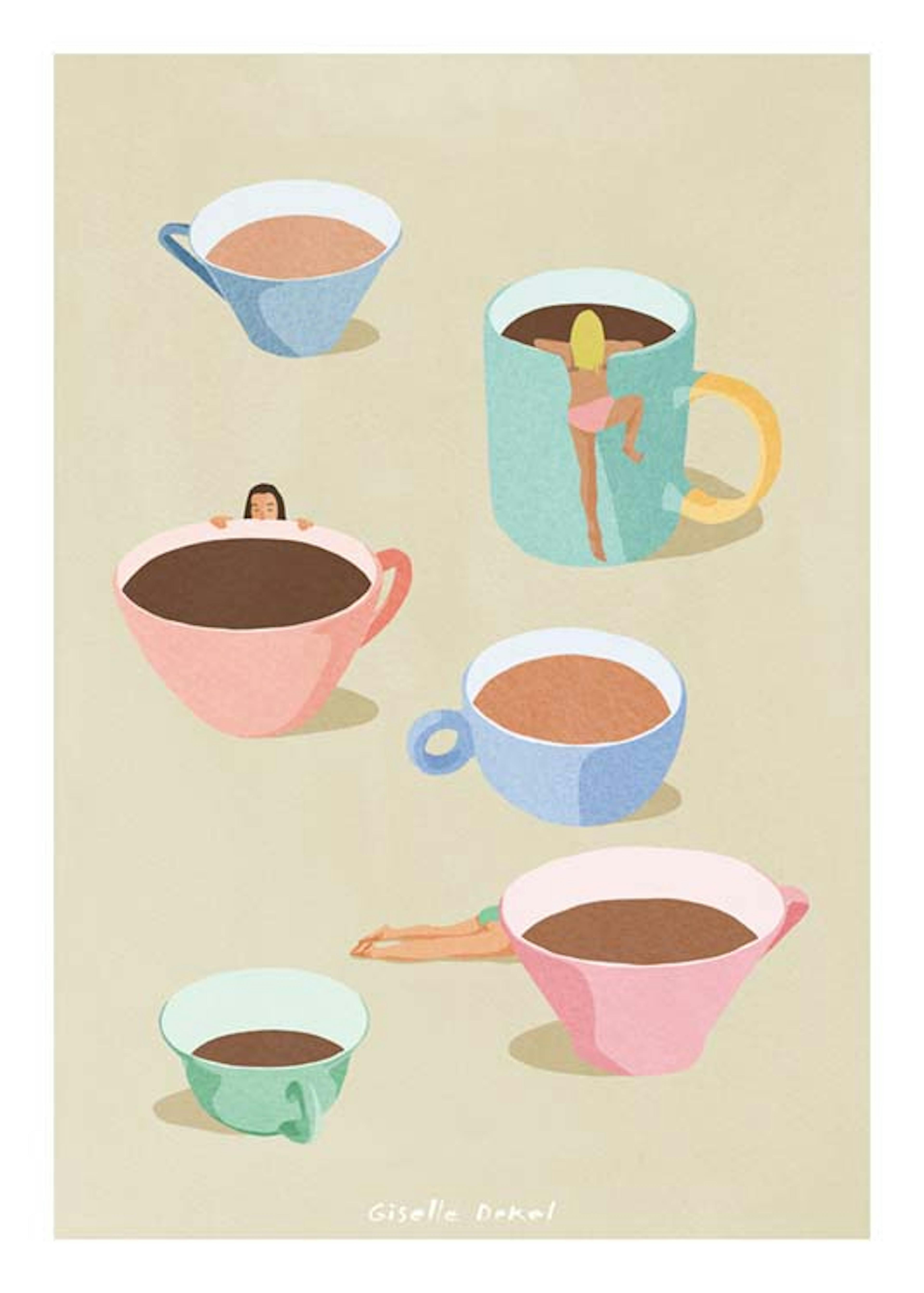 Giselle Dekel – Coffee Ladies Poster