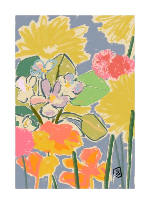 Sandra Poliakov - Morning Garden Print (30x40 cm)