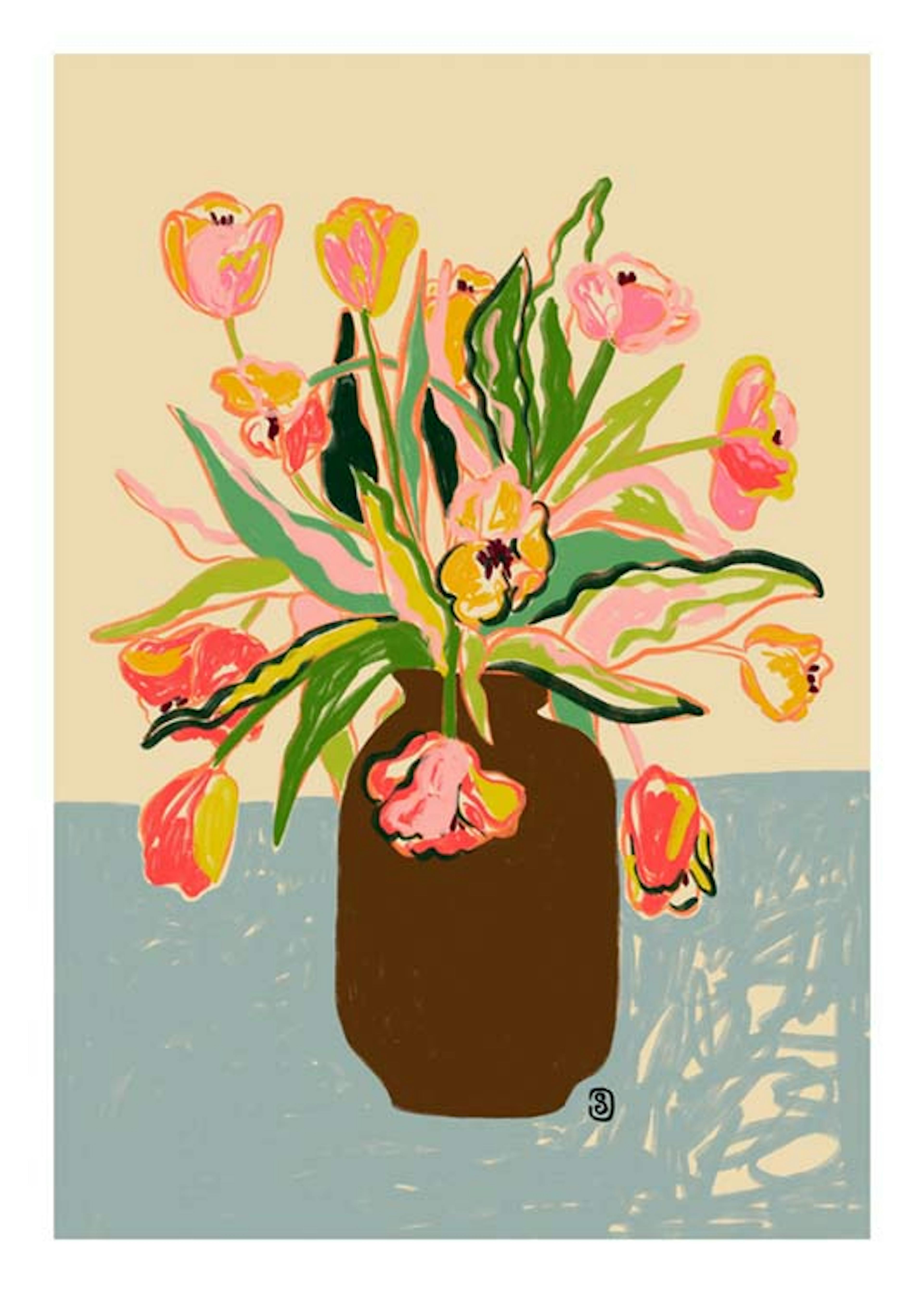 Sandra Poliakov - Tulip Vase Print
