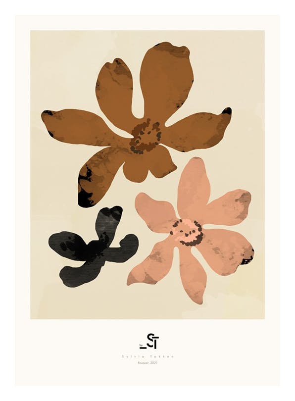 Sylvia Takken - Bouquet Affiche (30x40 cm) - Sylvia Takken