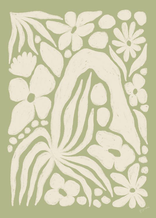 Hanna KL - White Garden Plakat 0