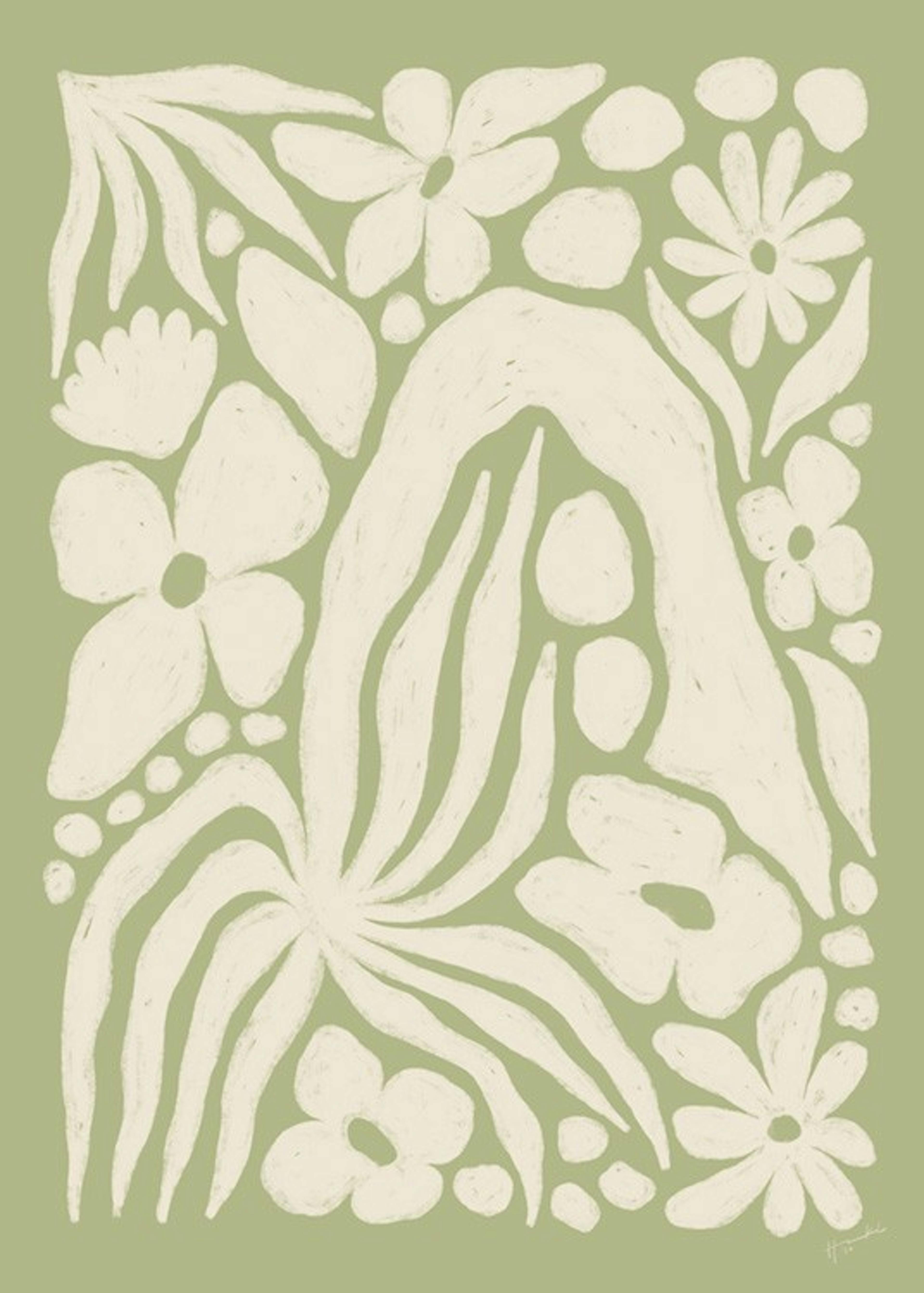 Hanna KL - White Garden Poster