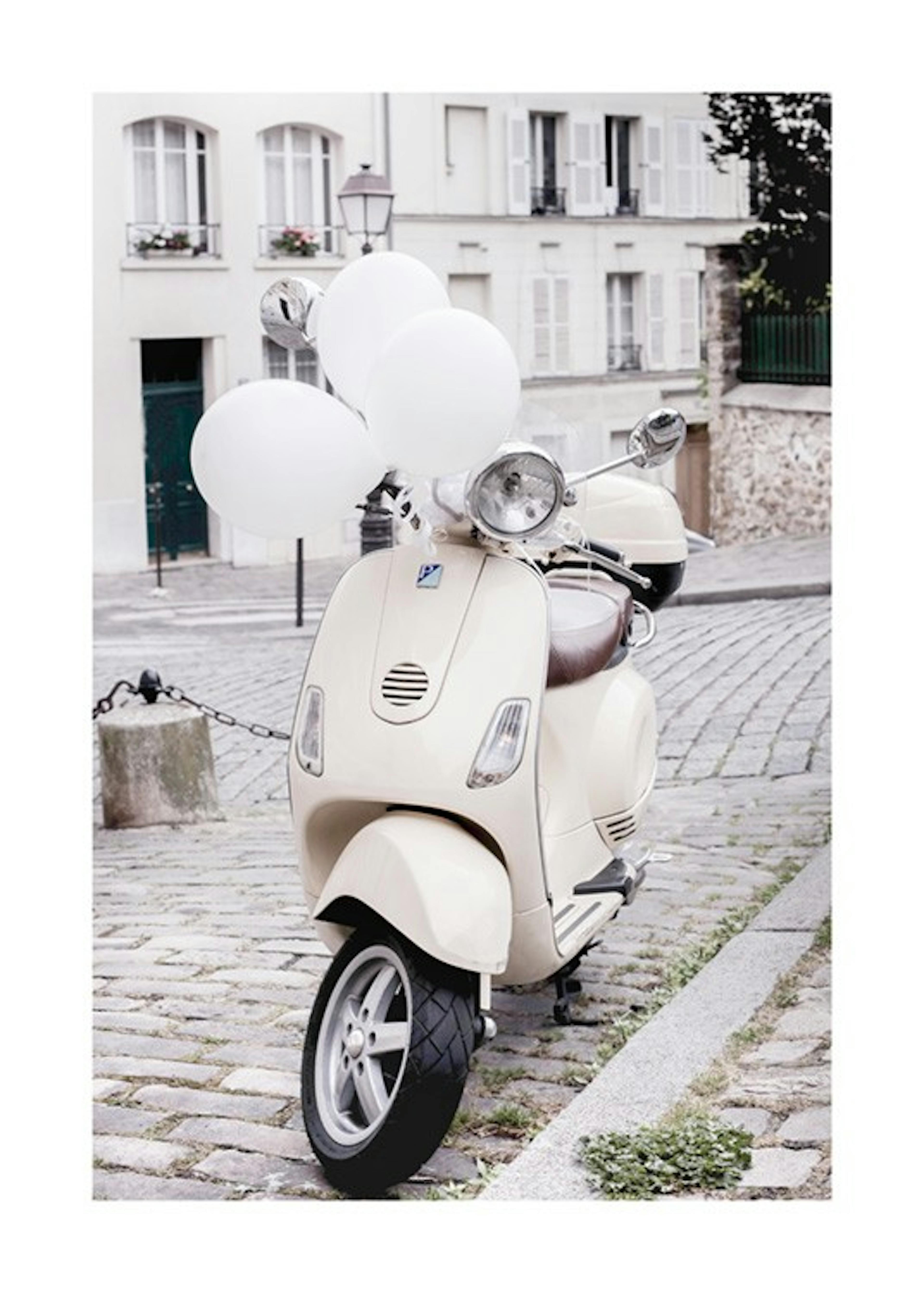 Magdalena Martin - Parisian Vespa Poster 0