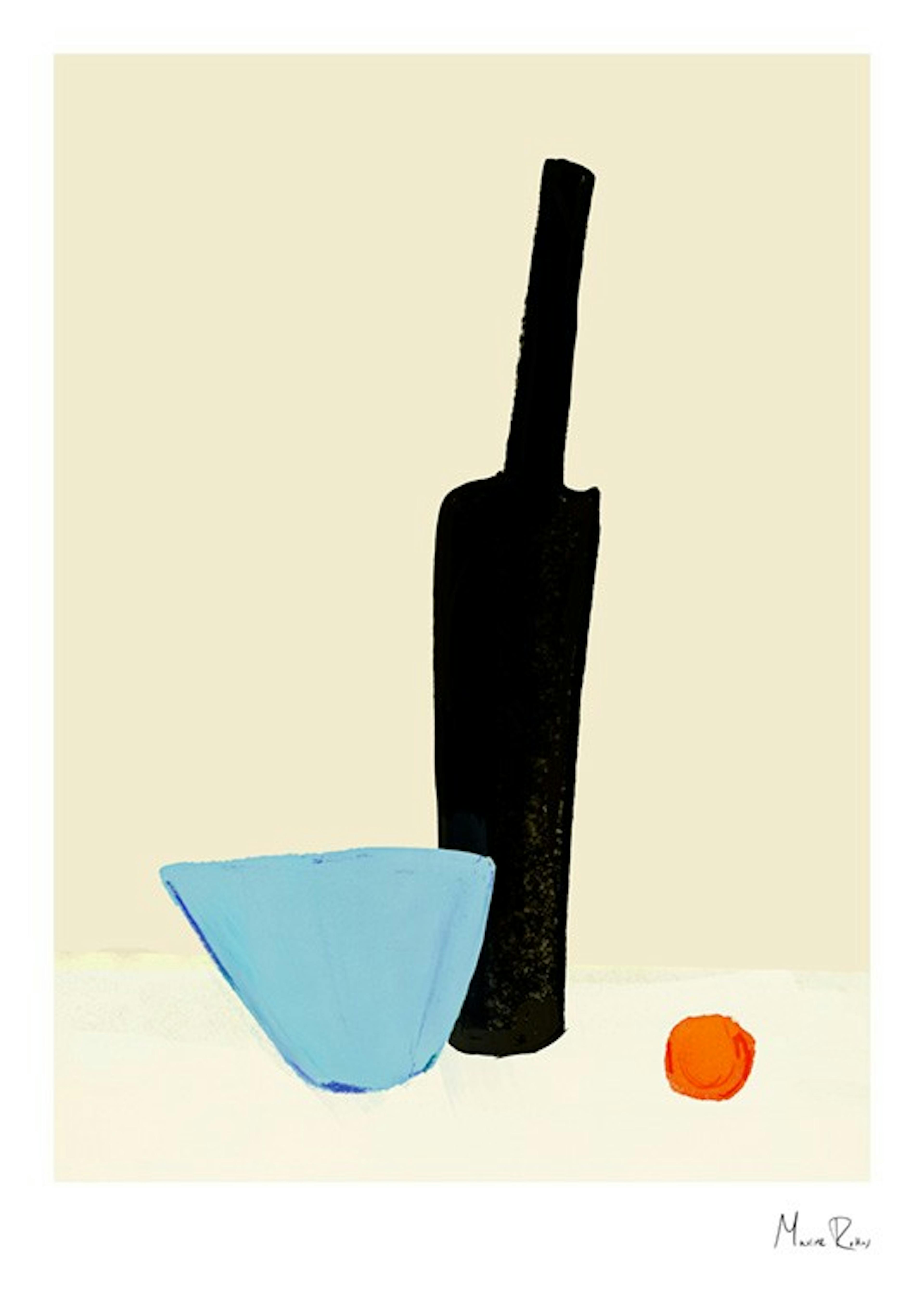 Maxime Rokus - Still Life Bottle Poster