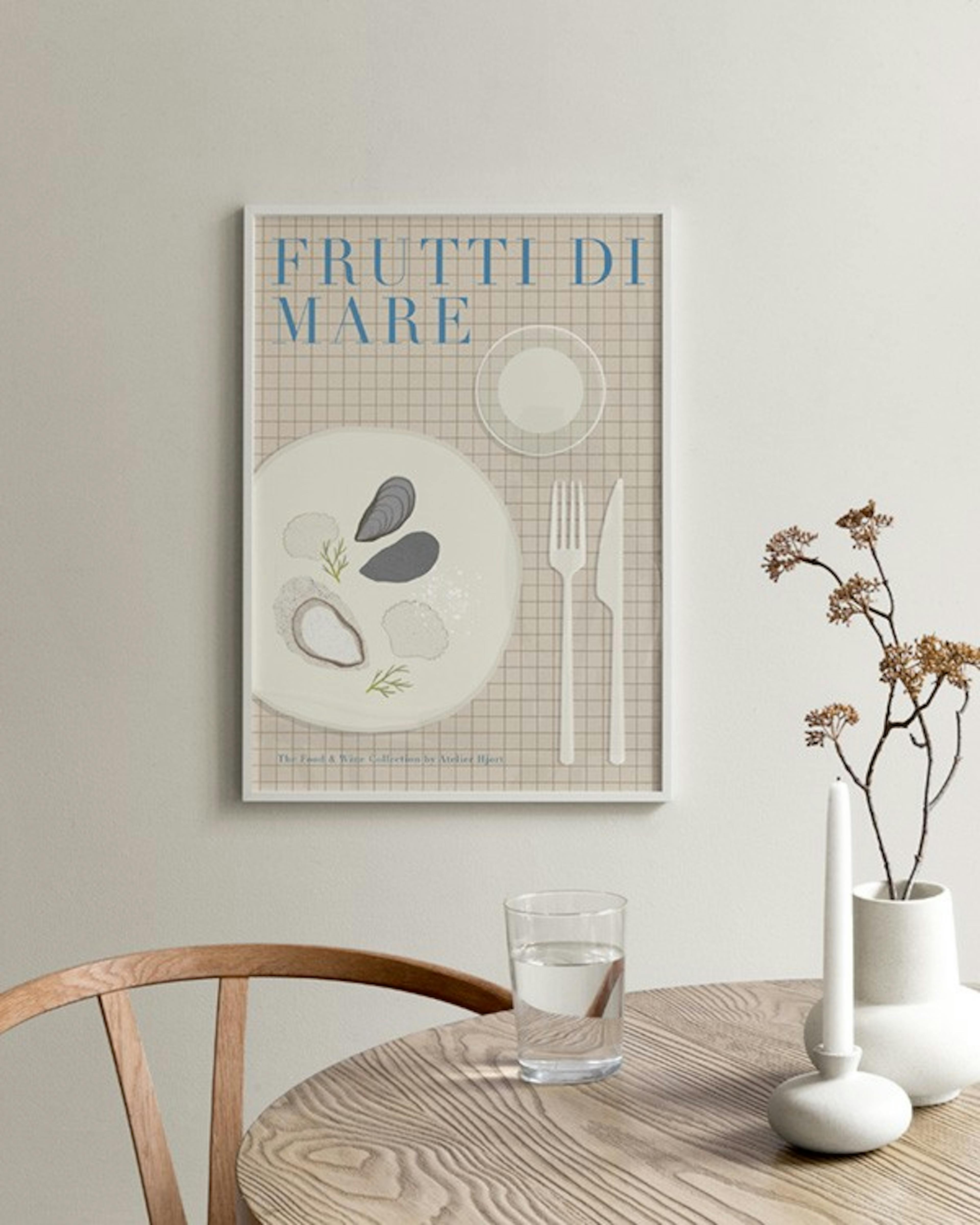 Julia Hallström Hjort - Frutti Di Mare Illustration Affiche