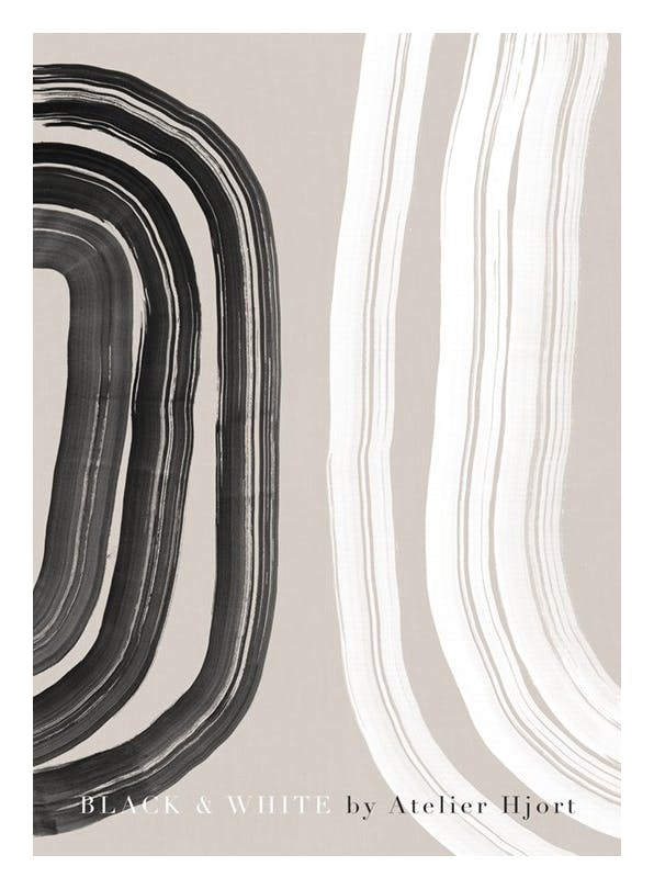 Julia Hallström Hjort - Black and White Poster (50x70 cm)- Julia Hallström Hjort