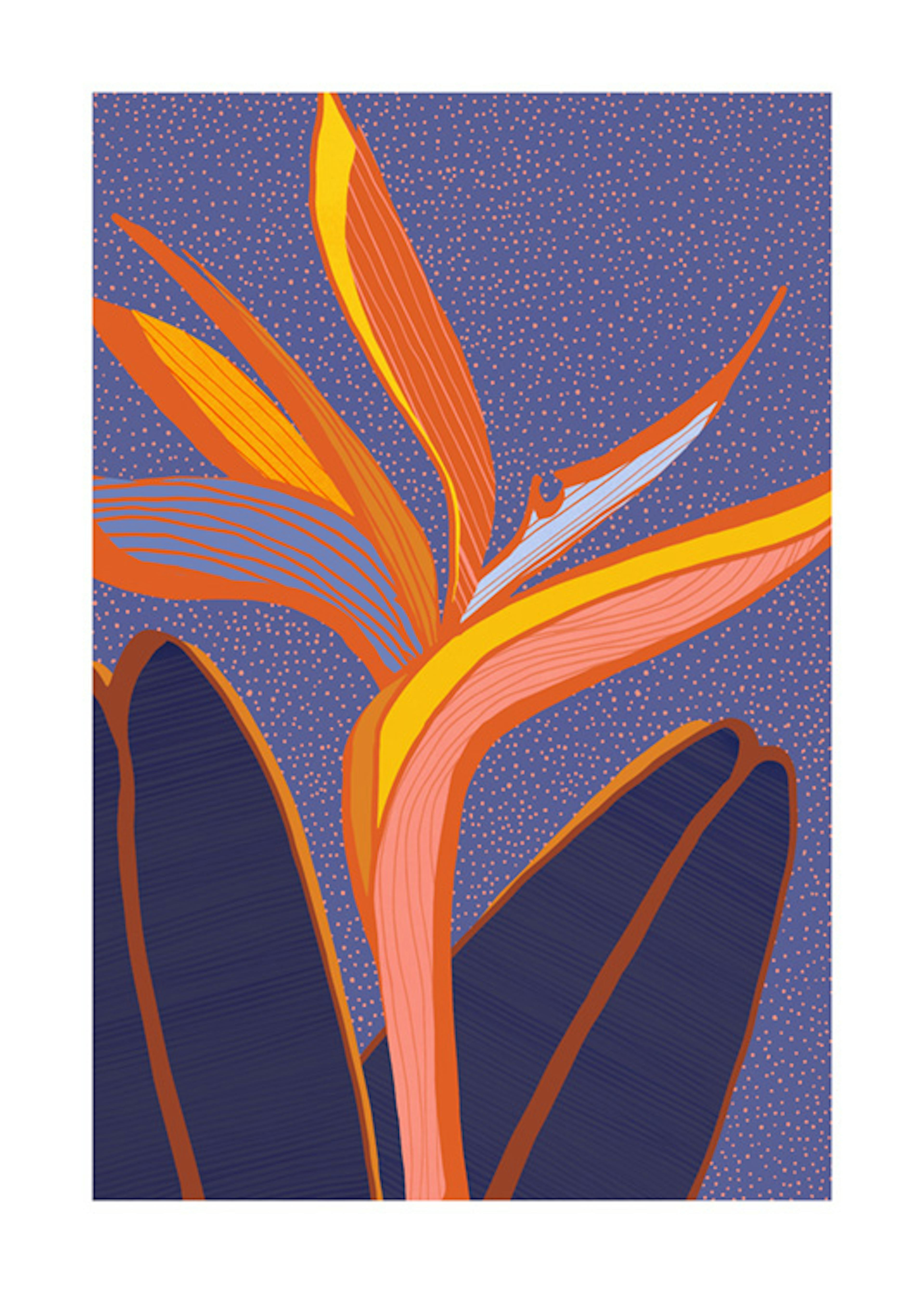 Kristian Gallagher - Bright Tropical Flower Print 0