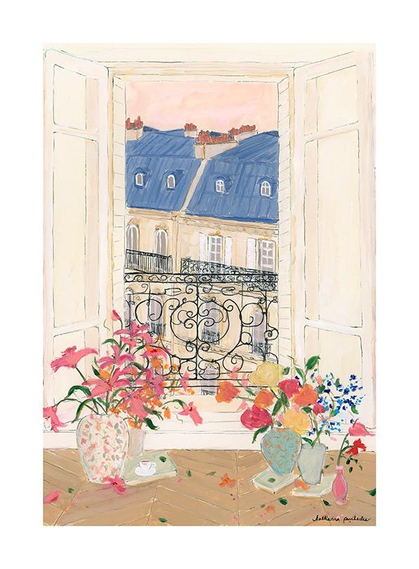 Katharina Puritscher - Window With a View Print (21x30 cm)