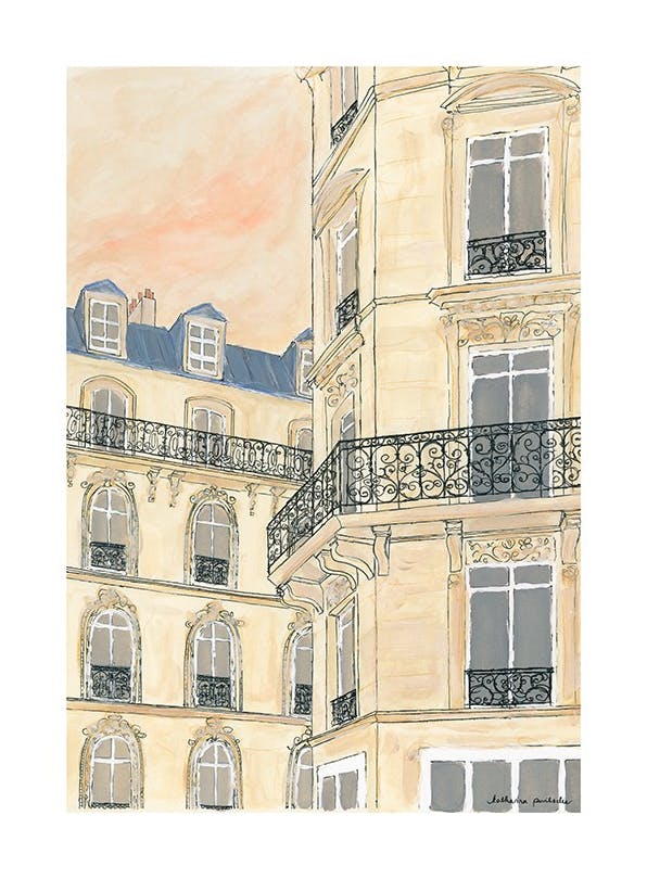 Katharina Puritscher - Golden Hour Building Print (21x30 cm)