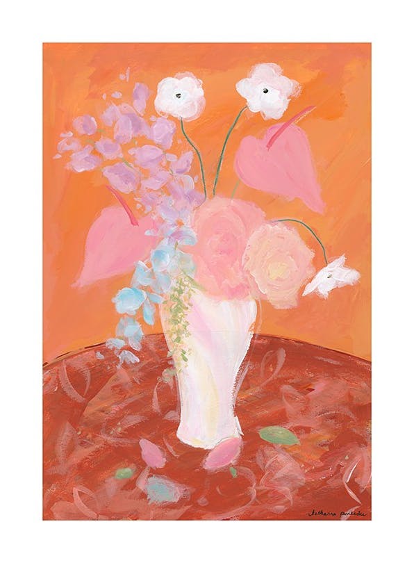 Katharina Puritscher - Orange Bloom Print (21x30 cm)