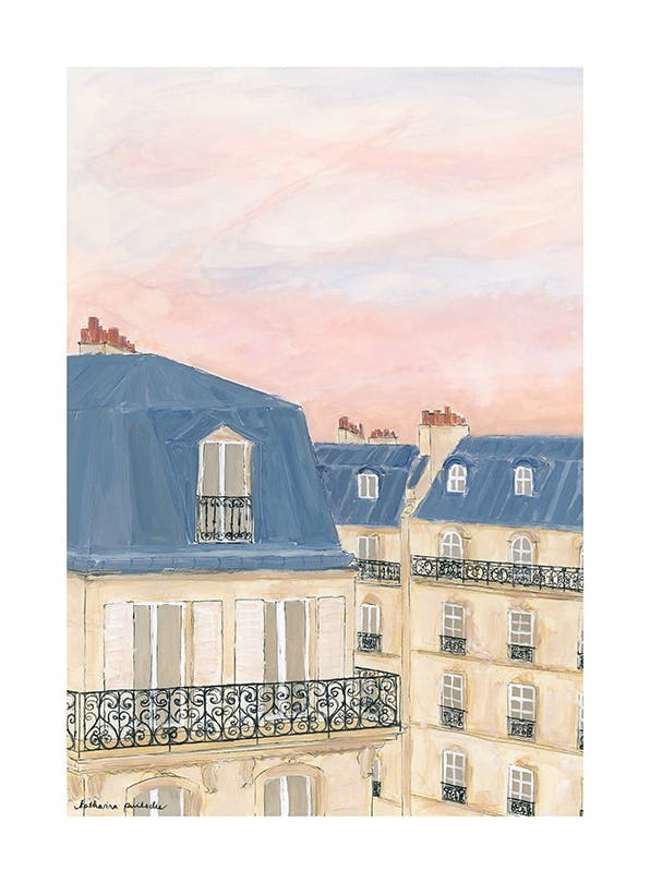 Katharina Puritscher - Parisian Sky Print (21x30 cm)