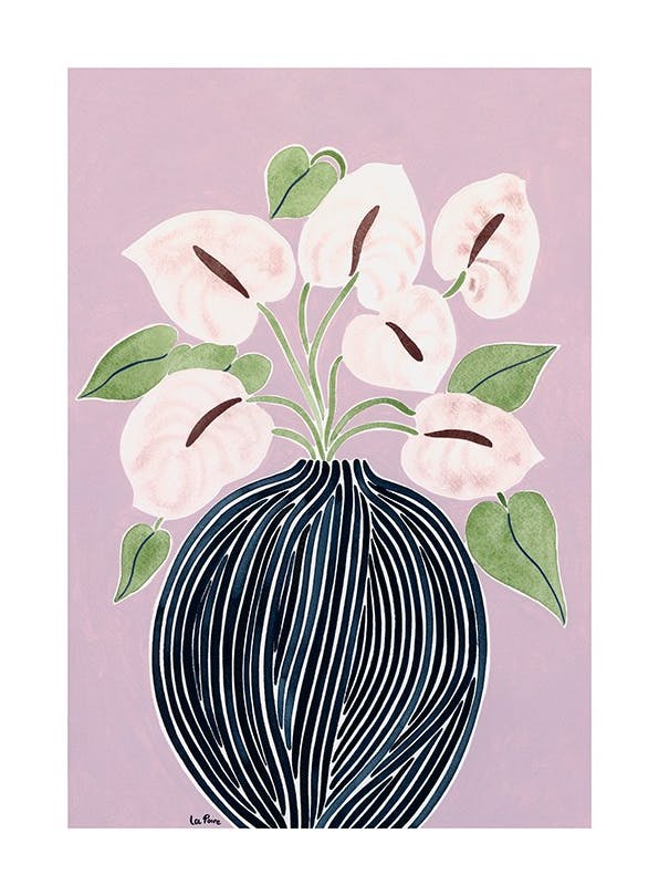 La Poire - Anthuriums (30x40 cm)