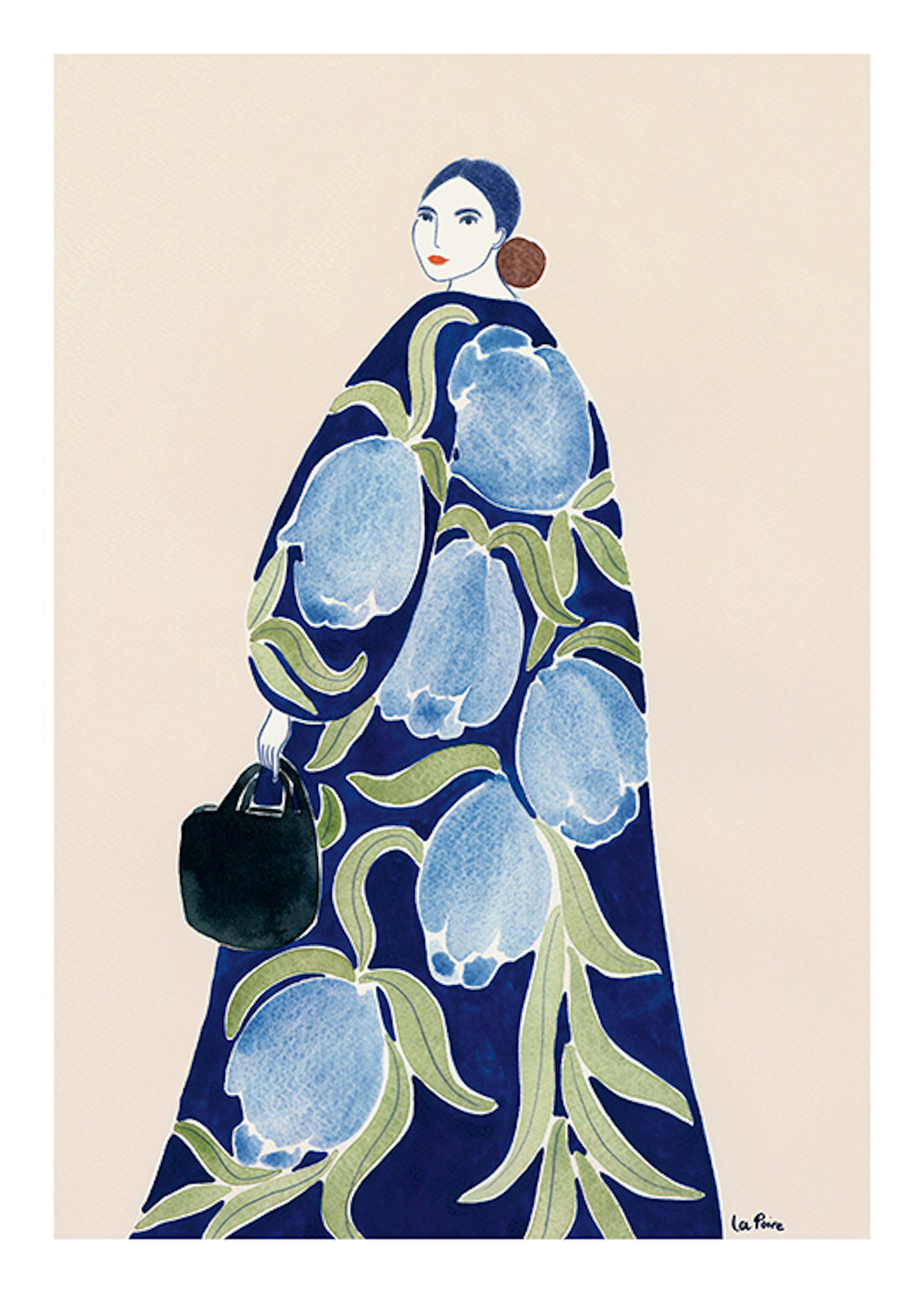 La Poire - Turquoise Coat Print
