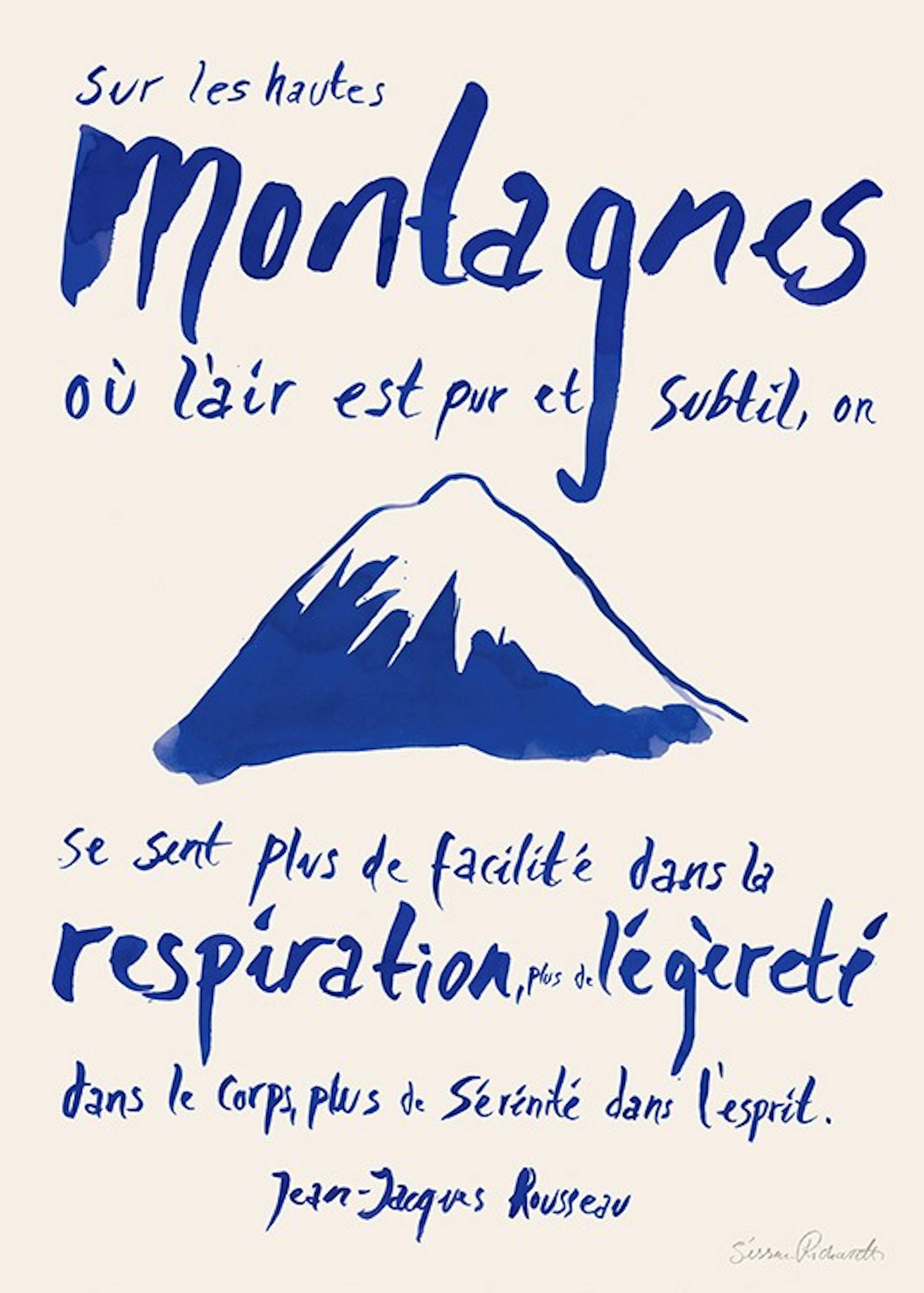 Sissan Richardt - Les Montagnes Affiche