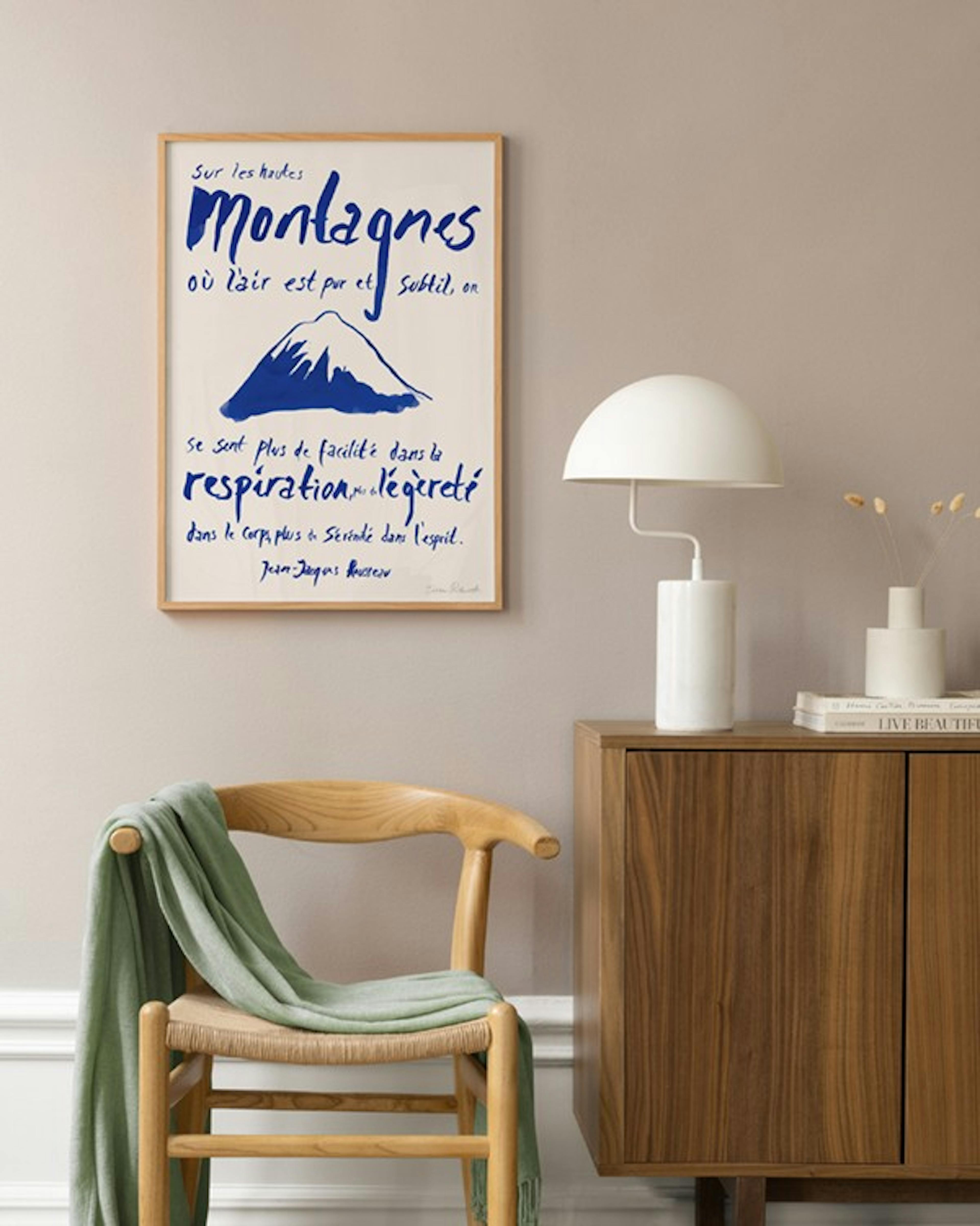 Sissan Richardt - Les Montagnes Poster